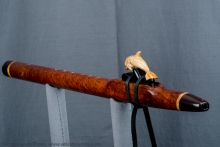 Redwood Burl Native American Flute, Minor, Mid G-4, #J27J (3)